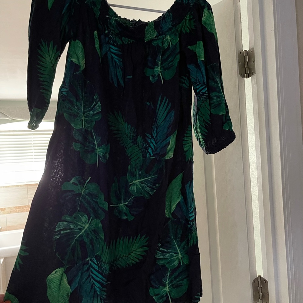 Old Navy Tropical Leaves Dress or Coverup